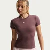 Nike W NK ONE FTTD SS TOP, ženska majica za fitnes, ljubičasta IM9638