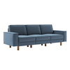 ATELIER DEL SOFA Sofa sa 3 sedišta Sparrow Extra 3 Ocean Blue Walnut
