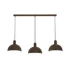 Luster na sajli HANDA 3xE27/15W/230V braon