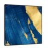 Canvas Slika na platnu Plava mašta II, 140x140cm, Sa ramom, Crni