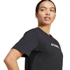 Adidas W TX LOGO TEE, ženska majica za planinarenje, crna KTN74
