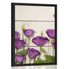 Plakat čudoviti vijolični cvetovi - 60x90 silver