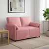 Sofa za dvije osobe Ružičasta 138 x 83 x 95 cm Baršun