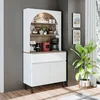 Hanah Home 2804 kafe bar ormarić 90 × 179 × 42 cm, atlantski bor/bela