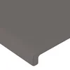 Uzglavlje s ušima sivo 83 x 23 x 118/128 cm od umjetne kože