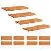 Vidaxl Stopnice 12 kos 70 x 30 x 2 cm Svetlo rjava Trda bukovina