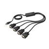 slomart Digitus pretvornik USB-A na 4x RS232 (DB9), 1.5m, črn