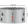 Žaga za izrezovanje lukenj PRO Multi Material, 86 mm, z navojem