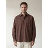ARMIE Srajca The Dennis Loose Shirt rjava