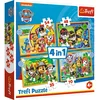 shumee Paw Patrol Holiday 4-in-1 Puzzle 4+, Trefl