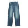 Bershka Kavbojke moder denim