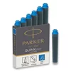 Parker mini kartuše s črnilom, 6 kosov, modre