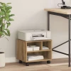 Držač za printer s pohranom Umjetnički hrast 41 x 32 x 34,5 cm