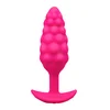 b-Vibe Bump Uniquely Textured Silicone Vibrating Plug Pink