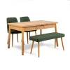 Hanah Home Produzeni set trpezarijskih stolova i stolica (4