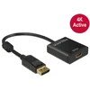 Delock Delock DisplayPort / DVI PrikljuÄŤni kabel [1x MoĹˇki konektor DisplayPort - 1x Ĺ˝enski konektor HDMI] 0.20 m ÄŚrna