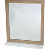 Tendance Ogledalo Stockhlom 48X10X53,5Cm Mdf Bambus Bela