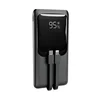 PB10-PD20-LCD-01 Gembird 20 W prenosni punjae sa brzim punjenjem i integrisanim kablovima, 10000 mAh