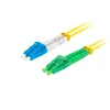 Lanberg SM LC/APC-LC/UPC DUPLEX 3.0mm LSZH G657A1 2m rumen optični patchcord