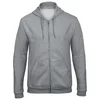 MAJICA DUGI RUKAVI ZIP B&C ID.205 270G SVIJETLO SIVA M