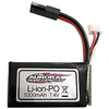 7,4 V 1000 mAh akumulatorska baterija Lipo za RC avtomobile 1/16 XLH 9130, 9136, 9137 | visoka zmogljivost | enostavna uporaba, črna
