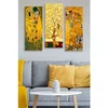 Wallity MDF0067 Višebojna Dekorativna MDF Slika (3 Dela)