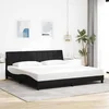 Okvir za krevet bez madraca Hanko crni 200x200 cm od tkanine