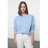Trendyol Milla ženski duks Twoaw24Sw00101, svetloplava-plava