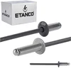 Aluminijaste odprte zakovice 3,2x8 mm RAL 7016