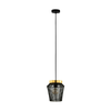 EGLO Viseća lampa ESCANDIDOS E27 22 cm crna/mesing 99806