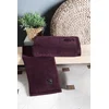 Darilni paket brisača in kopalna brisača LUXURY, 2 kosa Bordo