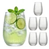 Northix Komplet 6 prozornih steklenih kozarcev, prostornina 400 ml