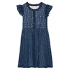 Guess Elegantna obleka J6RK13 WA2T0 Mornarsko modra Regular Fit