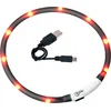 Flamingo Visio Light Led ovratnica za pse - črna 70 cm