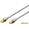 Digitus Professional LAN (RJ45) Omrežni Priključni kabel CAT 6a S/FTP [1x Moški konektor RJ45 - 1x Moški konektor RJ45] 30 m Siva Brez halogena, Zvit