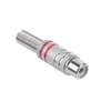 CABLETECH RCA konektor vtičnica, kovinska 2 trakova rdeča GNI0065B