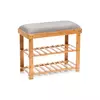 Tabure sa policama za obuću 60x29x50cm boja drveta/siva Zeller