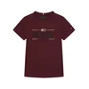 Tommy Hilfiger Majica Icons KB0KB10360 Bordo rdeča Regular Fit