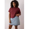 Trendyol Curve Ženska majica Tbbss25Bf00061, Bordo