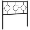 Metalno zamjensko uzglavlje crno 90 cm