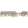 Set vanjskih sofa 7 pcs Bijela i svjetlosiva 79 x 79 x 37 cm