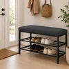 Hanah Home cipelarnik Lotus, 30 cm, antracit