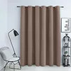 vidaXL Zatemnitvena zavesa s kovinskimi obročki taupe 290x245 cm
