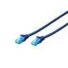 CAT 5e U-UTP patch cord, PVC AWG 26/7, length 3 m, color blue