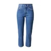 LEVIS Kavbojke 501 CROP, modra