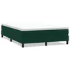 Vidaxl Box spring postelja brez vzmetnico temno zelena 140x220cm žamet