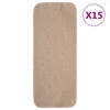 Vidaxl Preproge za stopnice 15 kosov 60x25 cm bež nedrseče