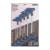 IZVIJAČI 11-DELNI, TIP T, ŠESTROBRNI, 2–10 mm, SREBRN