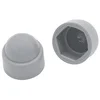 shumee Pokrovček za vijak M12, 19 mm ključ, siv, 50 kosov