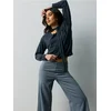Sinsay - Pantalone straight leg na pruge - svetlo siva